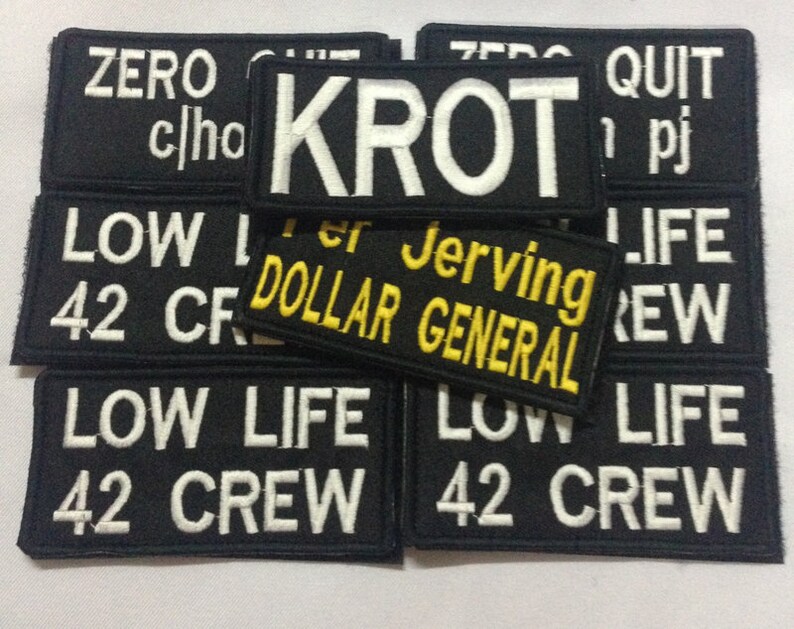 Custom Embroidered Name Patch: Tactical Military Style, Hook Fastener ...