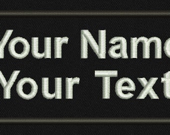 Custom Embroidered Name Patch: Tactical Military Style, Hook Fastener