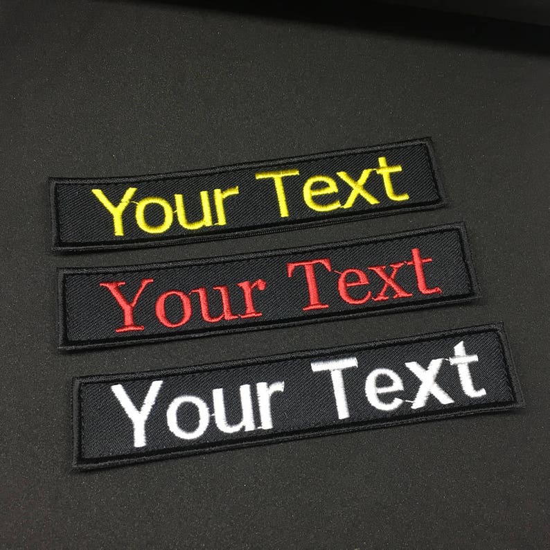 Personalized Custom Embroidered Name Tapes Tactical Tags Etsy