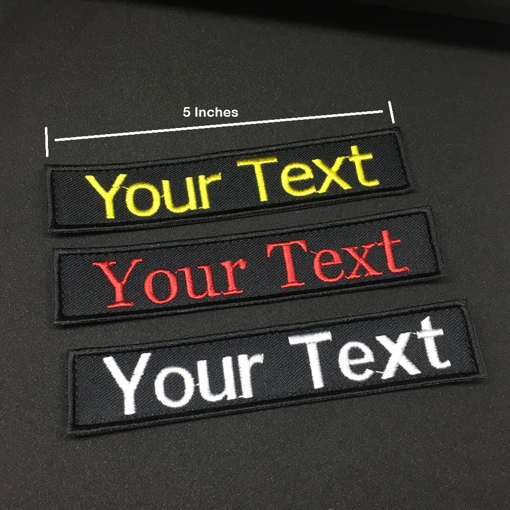 Personalized Custom Embroidered Name Tapes Tactical Tags Etsy Singapore