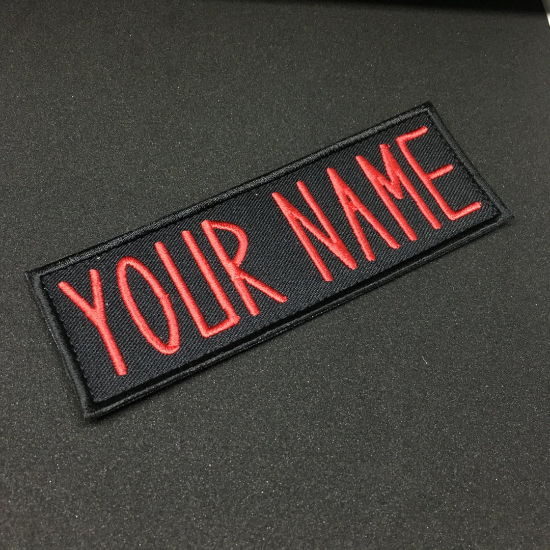 Custom Ghostbusters Name Tag: Embroidered Patch (hook & Loop/iron On ...