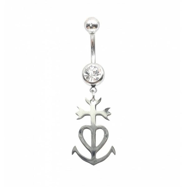 Piercing Nombril Croix de Camargue Acier Inoxydable