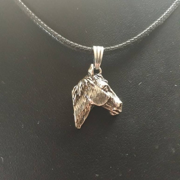 Collier Pendentif Cheval Plaqué Argent