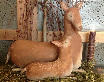New Deer and Fawn