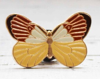 Beautiful gift butterfly jewelry Butterfly pin Soviet Vintage Old pin Soviet badges Gift for her Girls jewelry Butterfly Lovers Gift