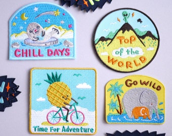 Time for adventure Pineapple Iron On Patch