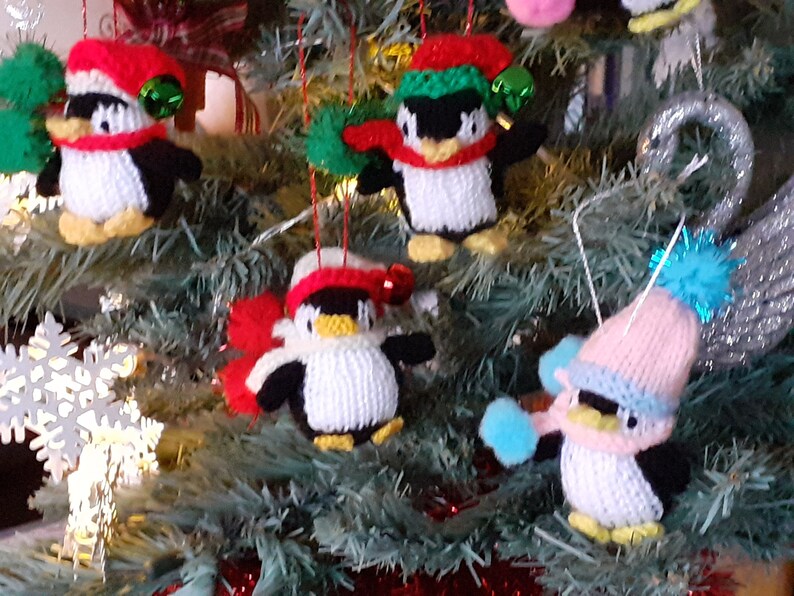 Happy Penguins Christmas Tree Decoration Etsy UK