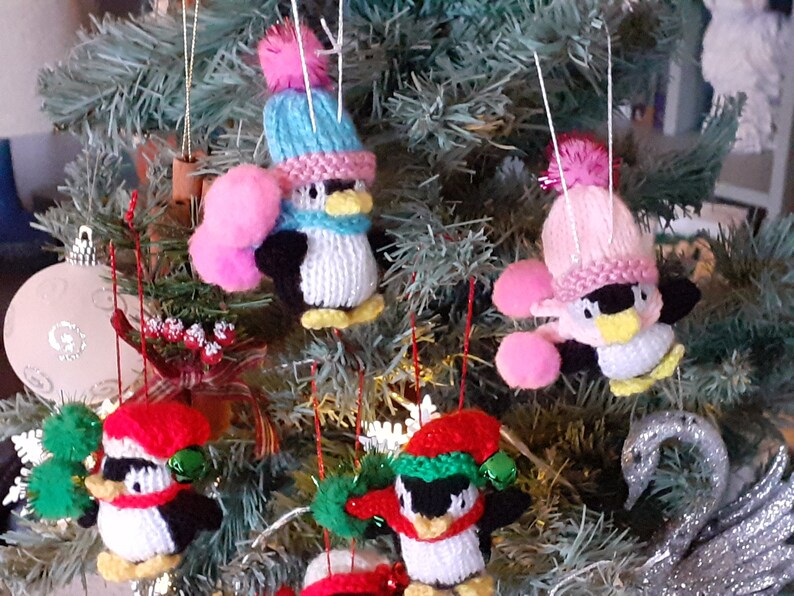 Happy Penguins Christmas Tree Decoration Etsy UK