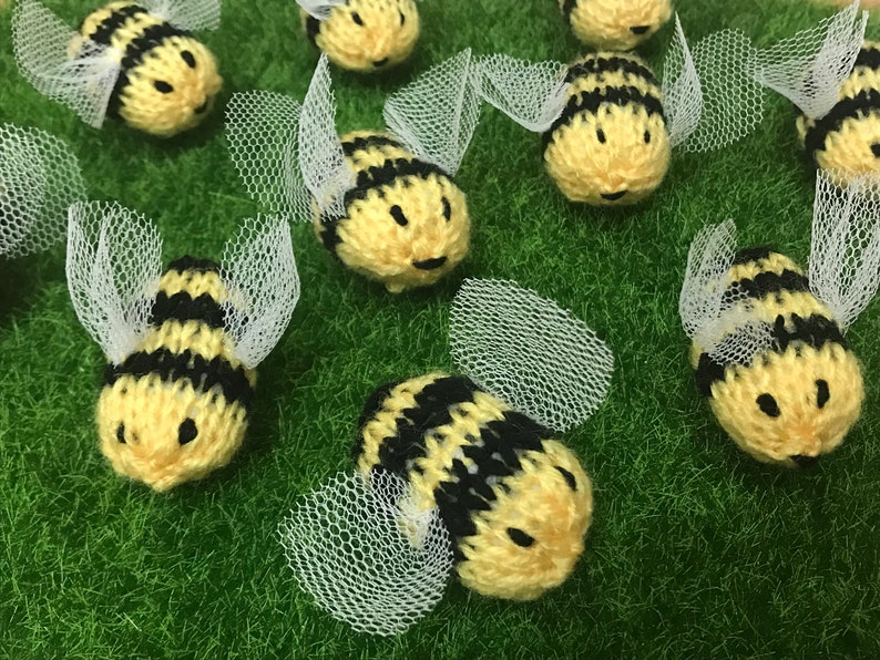 Hand knit bumble bees Bee GiftsUniquePresent Etsy