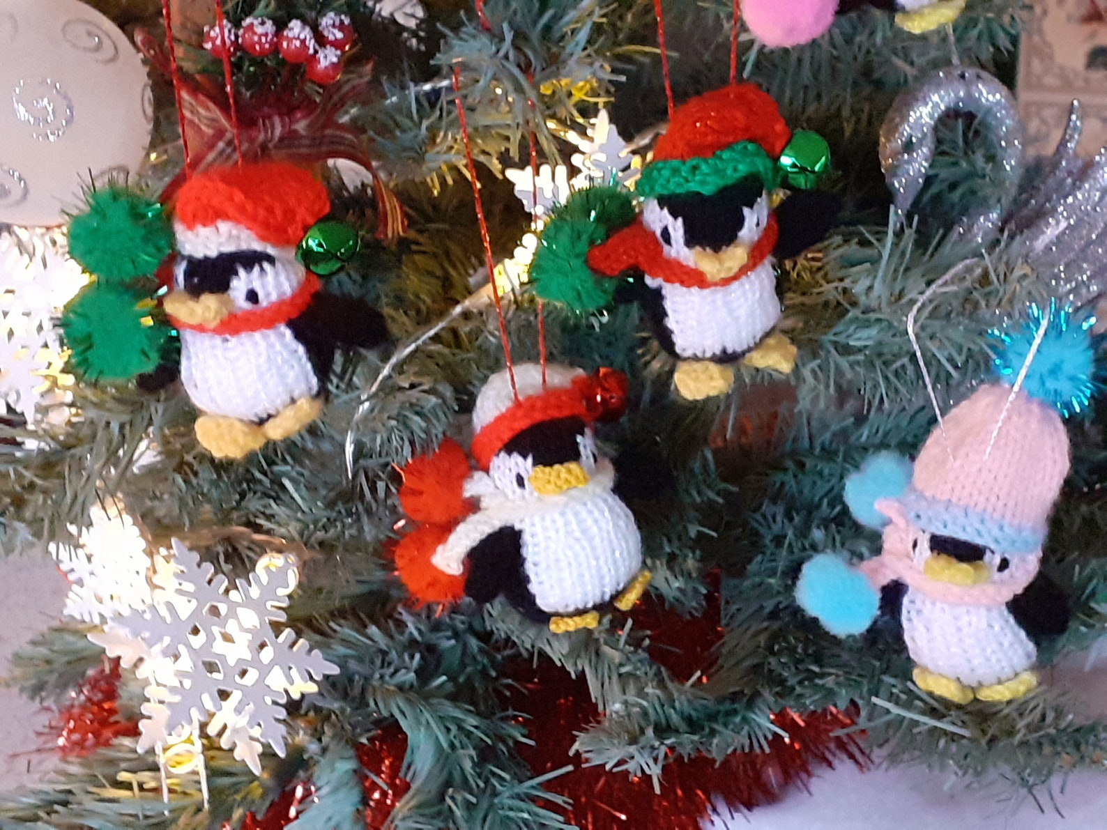 Happy Penguins Christmas Tree Decoration Etsy UK