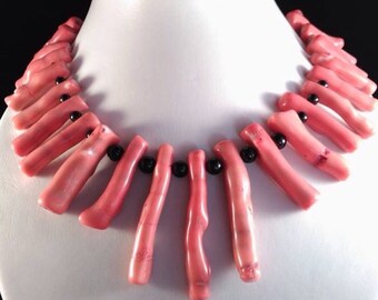 In branch Coral Choker necklace