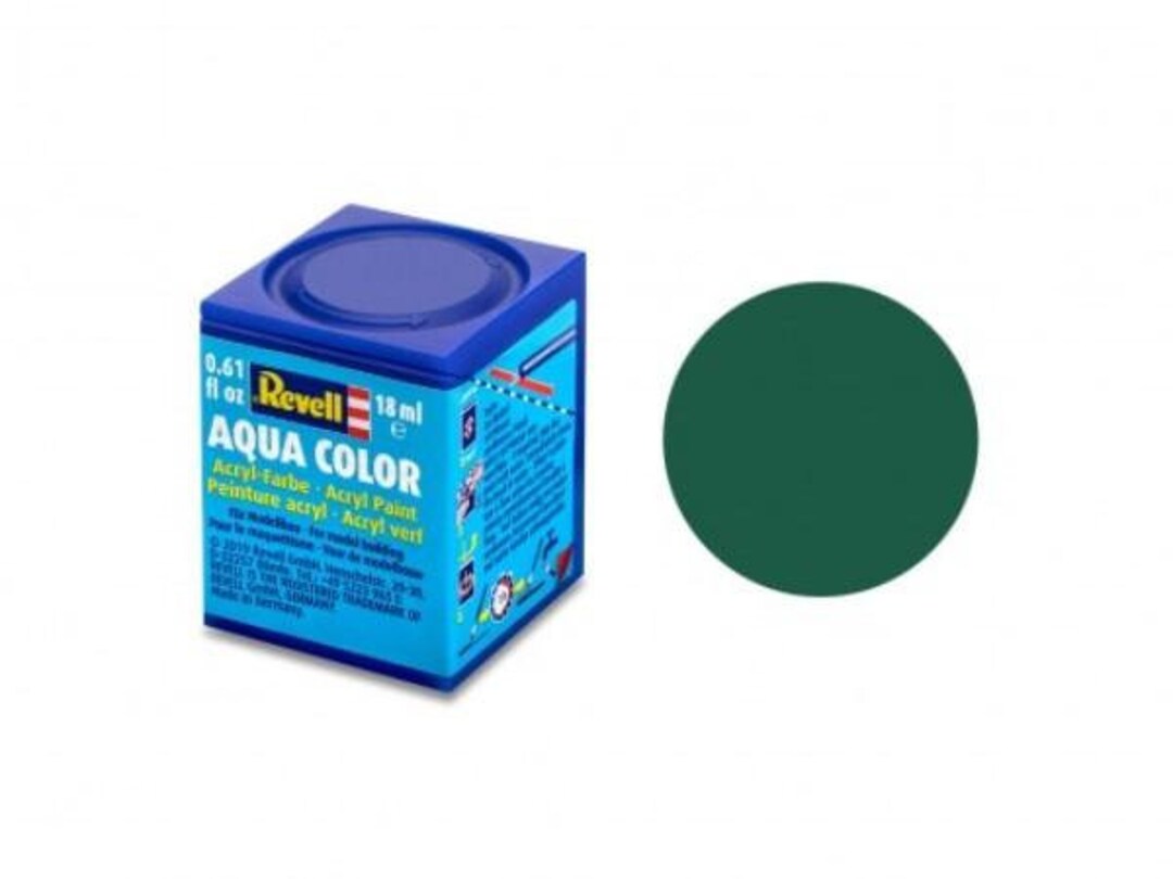Greenhills Revell Aqua Colour Acrylic Paint Dark Green Matt Etsy