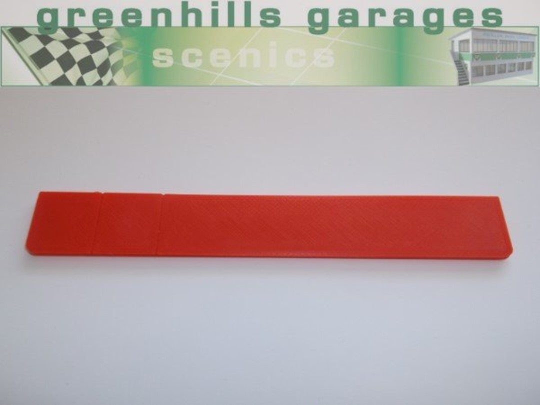 Greenhills Repro Red Countertop for the Scalextric Pit Stop Building ...