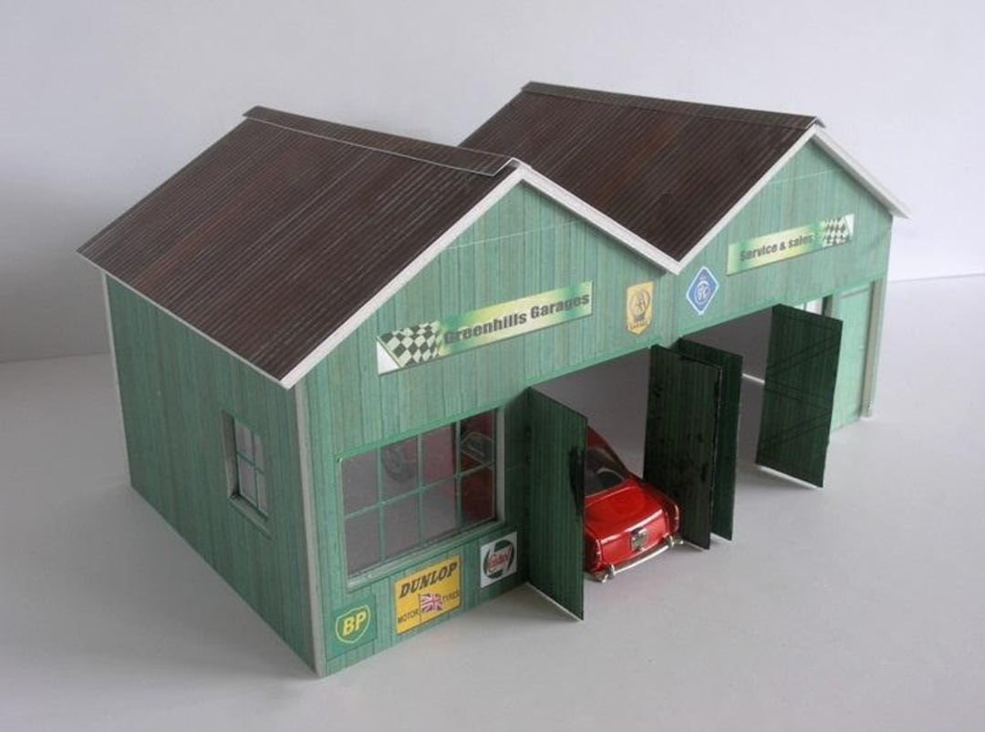 Greenhills Slot Car Building Vintage Greenhills Garage Kit Etsy Australia