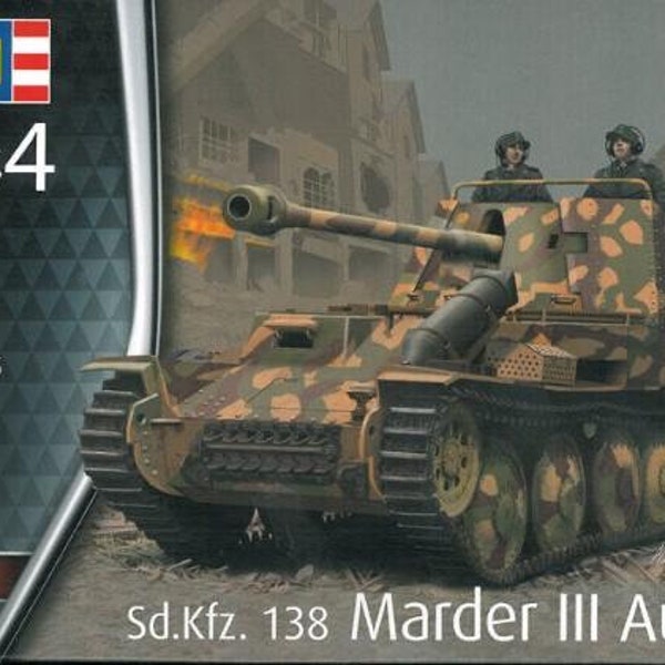 Greenhills Revell Military Kit Sd.kfz.138 Marder Iii Ausf. M 03316 1.72 Scale - New - Rpc022