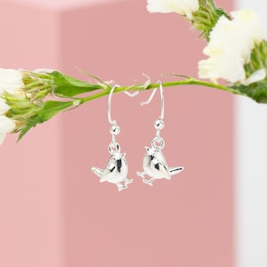 Robin Earrings, Sterling Silver Jewellery , Robin Gift, Dainty Earrings, Robin Jewellery, Christmas Gift, Bird Earrings