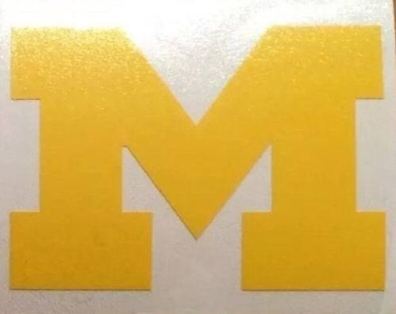 University Of Michigan Wolverines Block M 12x16.5 | Etsy