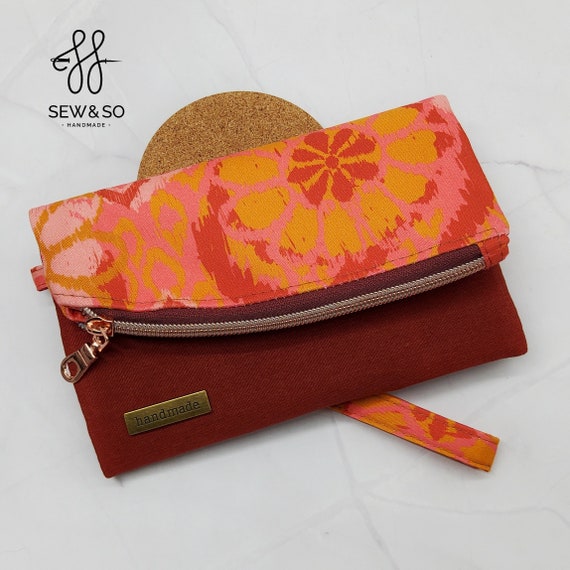 Winslet Wallet Orange Flowers - Main Image