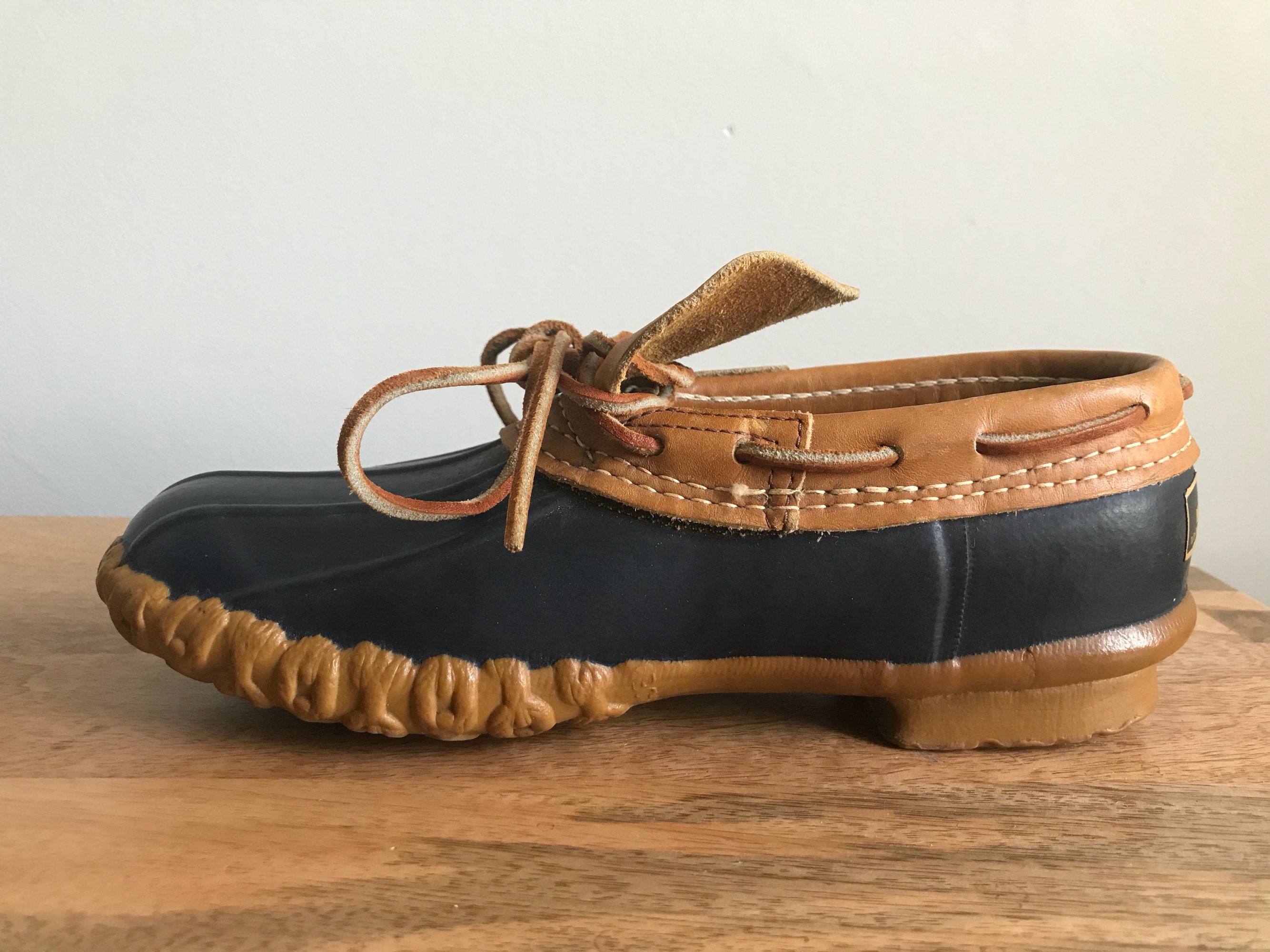 LL Bean rubber moc duck shoes vintage Maine Etsy