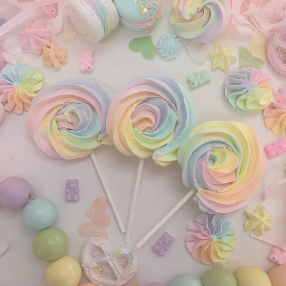 Fake Meringue Pop, Meringue, Fake Meringue, Candy Decor, Fake Candy, Faux  Candy, Candy Party, Candy Prop, Candy Decoration 