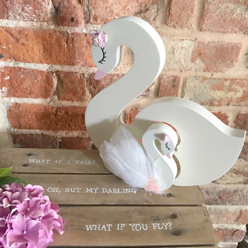 swan decor for nursery