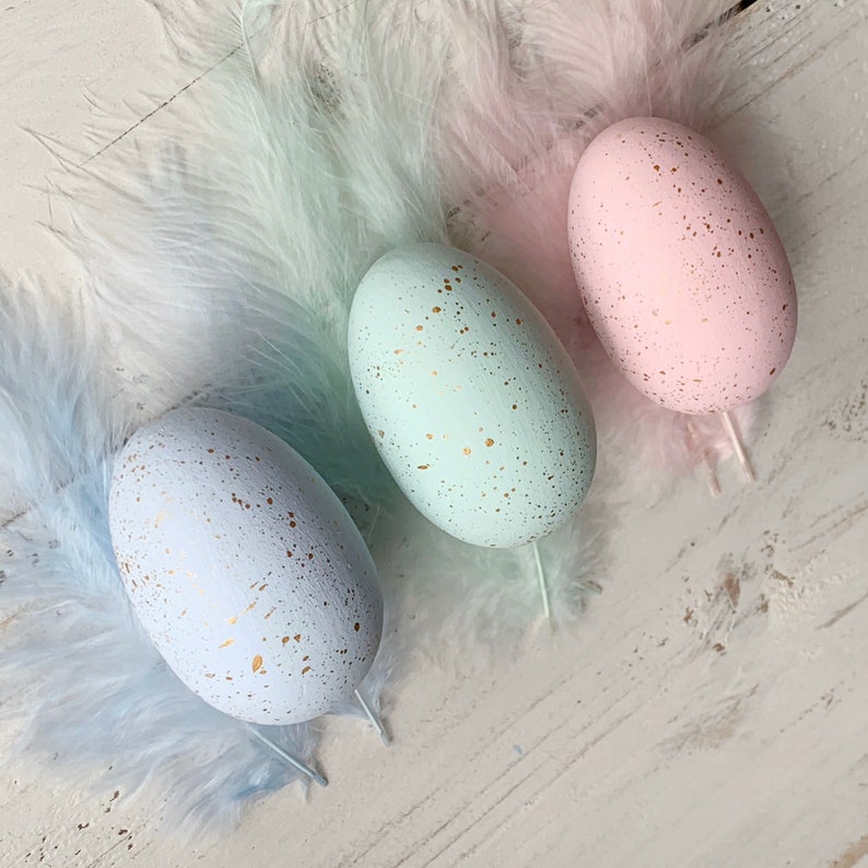 Egg decoration, wooden eggs, painted eggs, Easter decor, spring decor, pastel eggs, Easter eggs, painted eggs, pastel easter decor, image 9