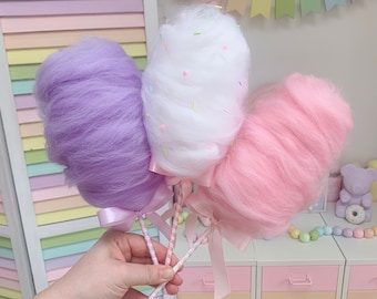 fake cotton candy, cotton candy centerpiece, candy centerpiece, fake candyfloss, fake food prop, candy theme party, candy decoration