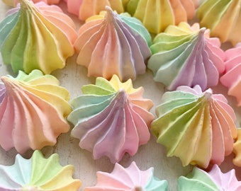 Fake Rainbow Meringues, Faux Candy Decor, Decoden embellishments, Candy Theme Bowl Filler