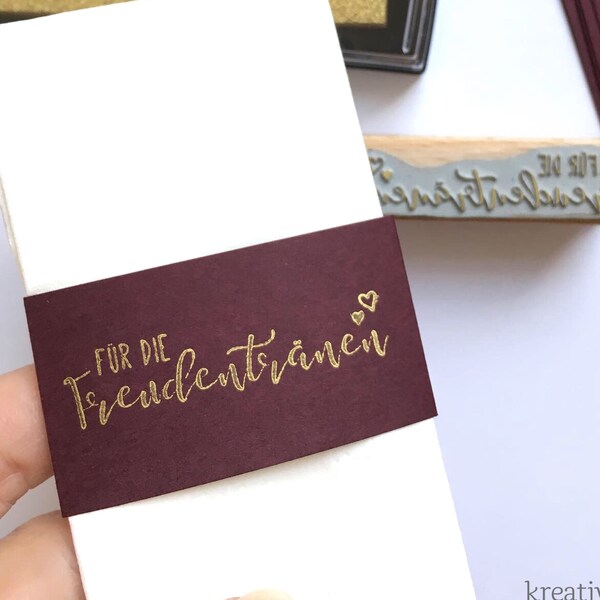 Stempel Hochzeit, für die Freudentränen