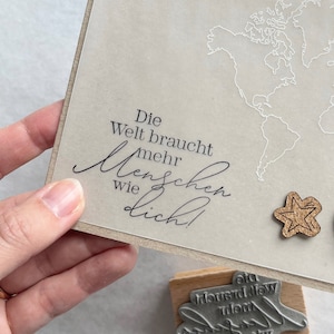 Stempel Die Welt braucht mehr Menschen wie dich, Kompliment