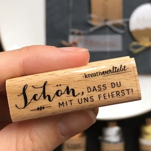 Stempel Schön dass du mit uns feierst