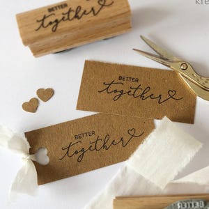 Stempel Better together, Hochzeitsstempel