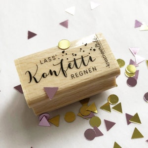 Stempel Lass' Konfetti regnen