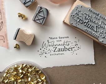 Christmas magic stamp, Christmas greetings, Christmas stamp