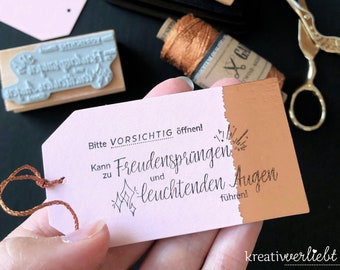 Stempel Bitte vorsichtig öffnen, Ostern