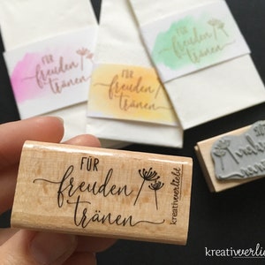 Stempel Hochzeit, Freudentränen