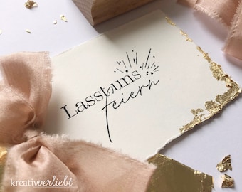 Stempel Hochzeit, Lasst uns feiern