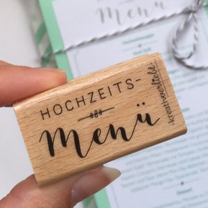Stempel Menükarten Hochzeit
