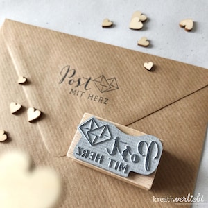 Stempel Post mit Herz