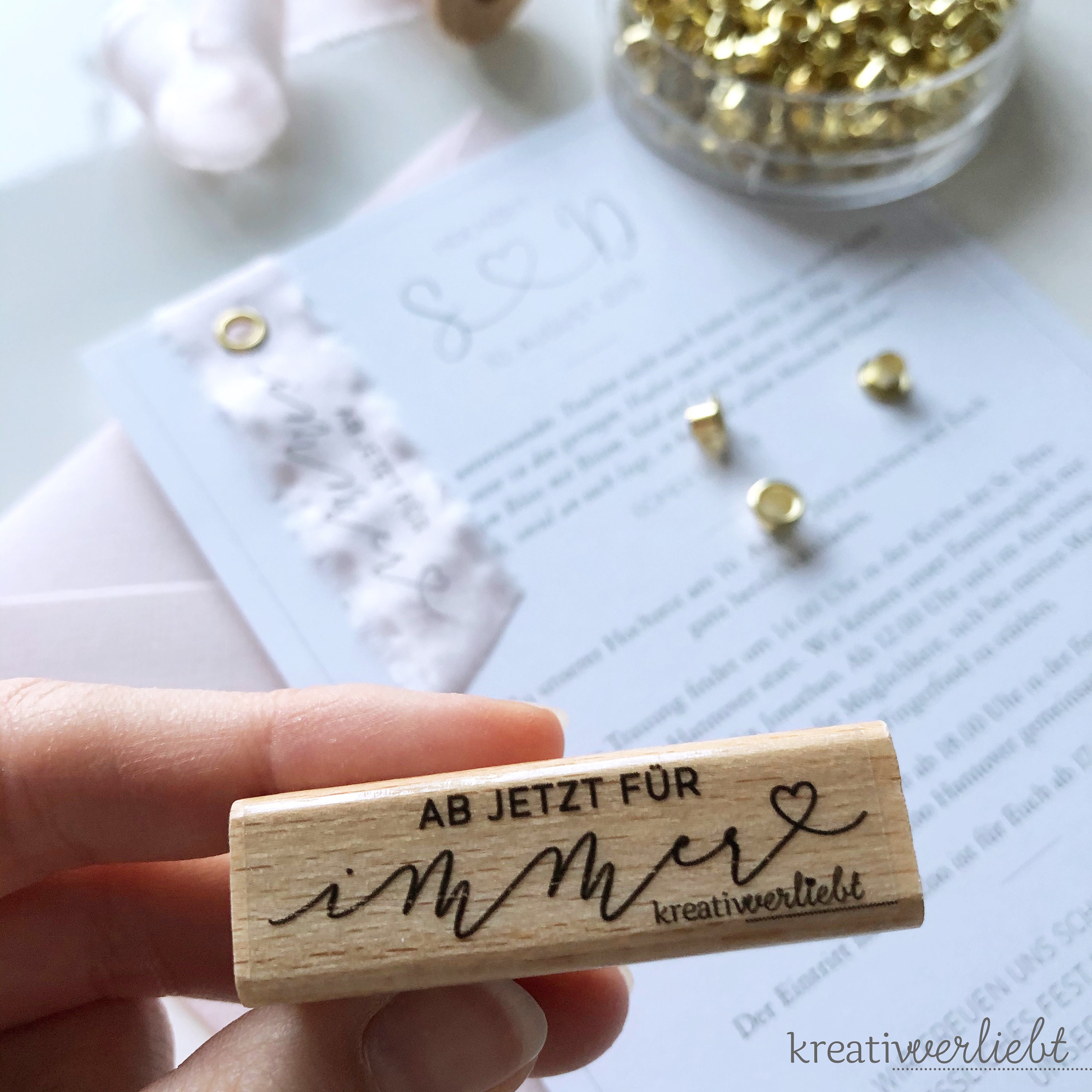 Stempel Hochzeit Ab jetzt für immer Stempel Spruch Hochzeit Etsy