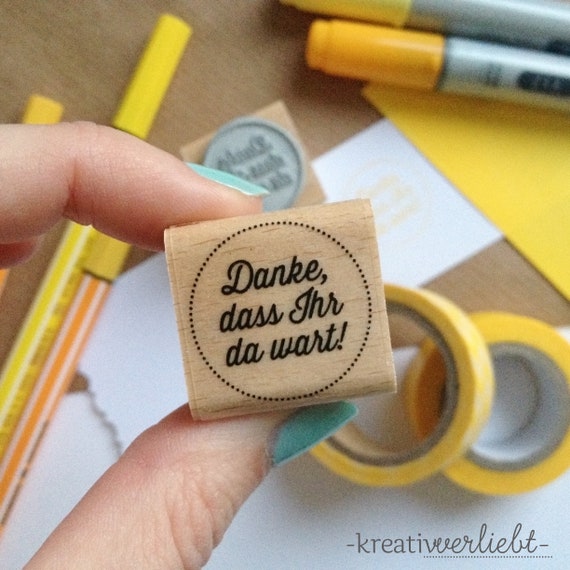 Danke Das Ihr Da Wart Stempel Danke dass Ihr da wart | Etsy