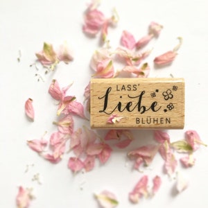 Stempel Hochzeit, Lass Liebe blühen,Konfetti