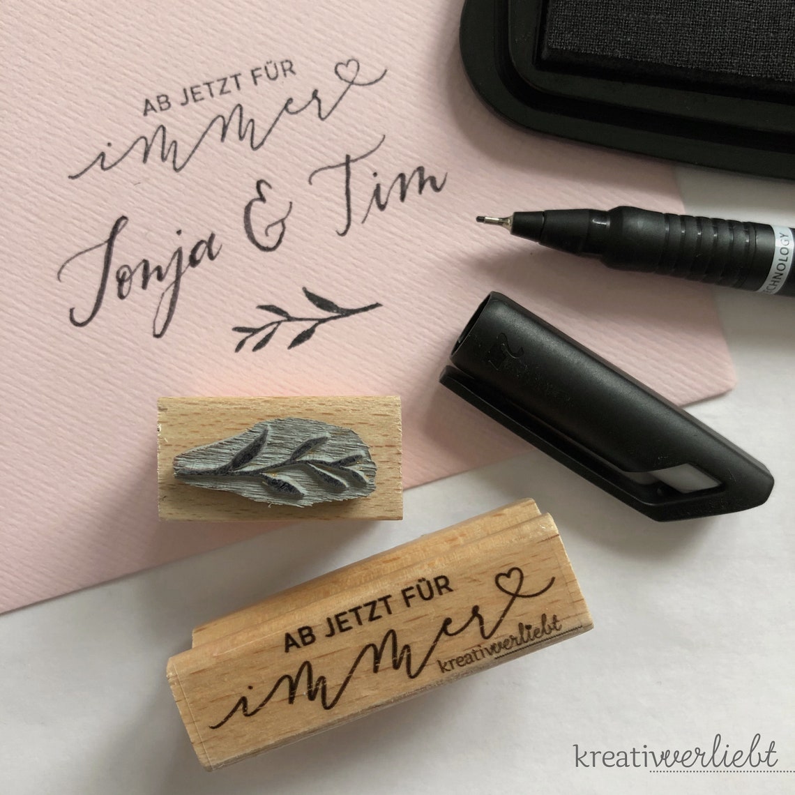 Stempel Hochzeit Ab jetzt für immer Stempel Spruch Hochzeit Etsy