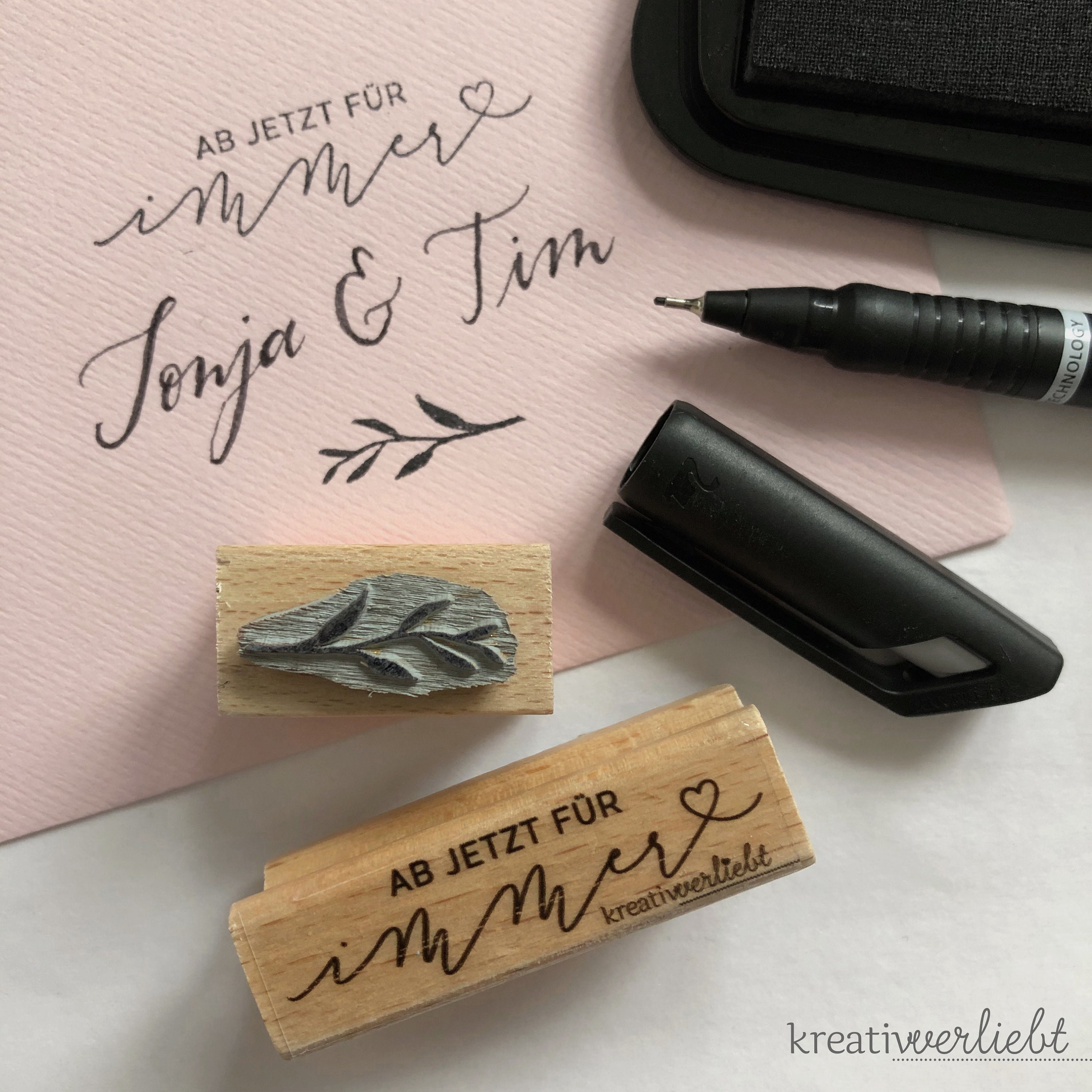Stempel Hochzeit Ab jetzt für immer Stempel Spruch Hochzeit Etsy