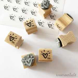 Mini stamp heart