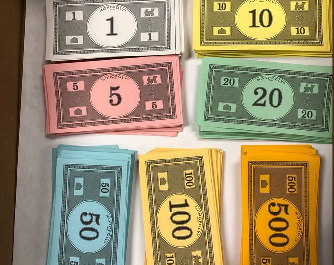 Vintage Monopoly Money Monopoly Game Monopoly Game Money Notes Play