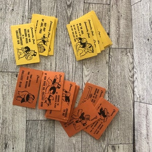 Coffre de la communauté Monopoly et cartes Chance, Pièces de rechange de jeu de société Monopoly, Pièces de monopole