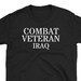 Iraq Veteran T Shirt, Combat Vet Iraq T Shirt, Operation Iraqi Freedom