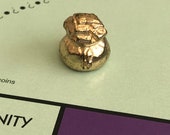Gold Tone Edition Monopoly Tokens, Colored Gold Monopoly Pieces