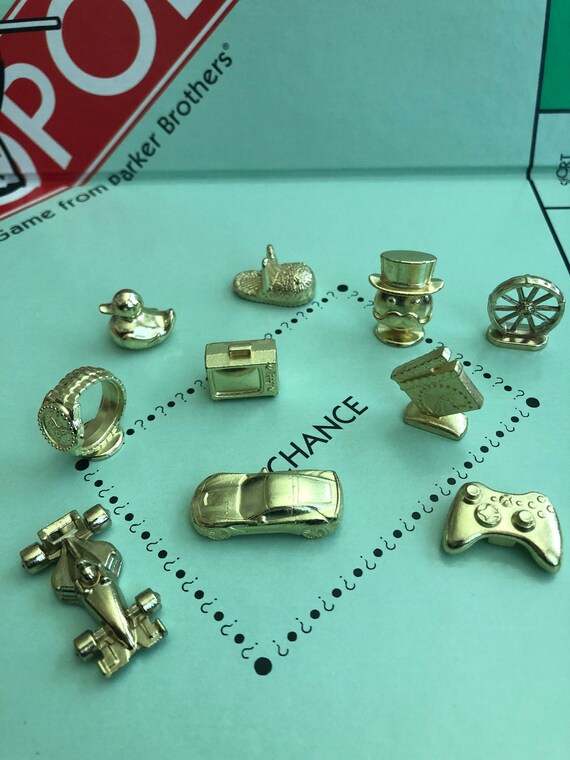 Monopoly Pieces Monopoly Game Tokens Monopoly Custom Etsy
